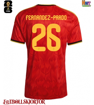 Belgien Matias Fernandez-Pardo #26 Hemmatröja VM 2026 Kortärmad